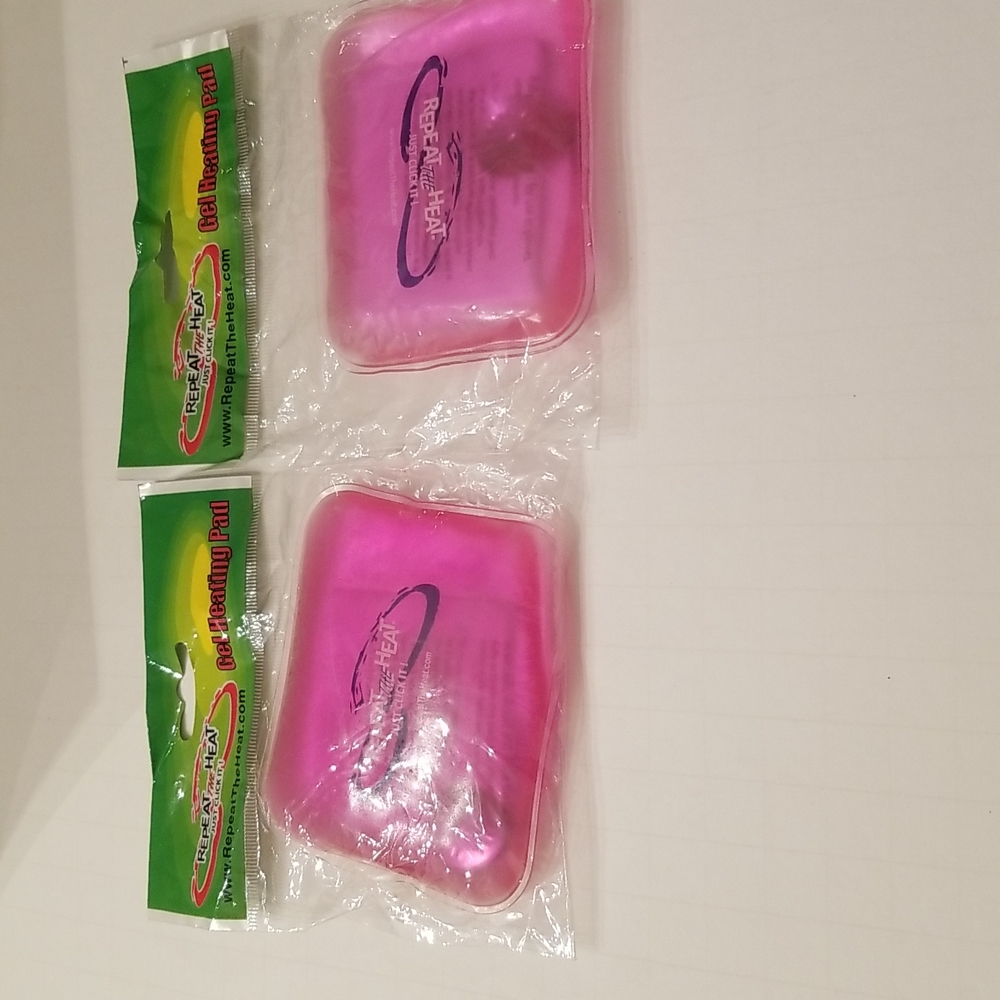 Set of 2 Repeat the Heat Reusable Instant Heat Gel Pocket Packs
